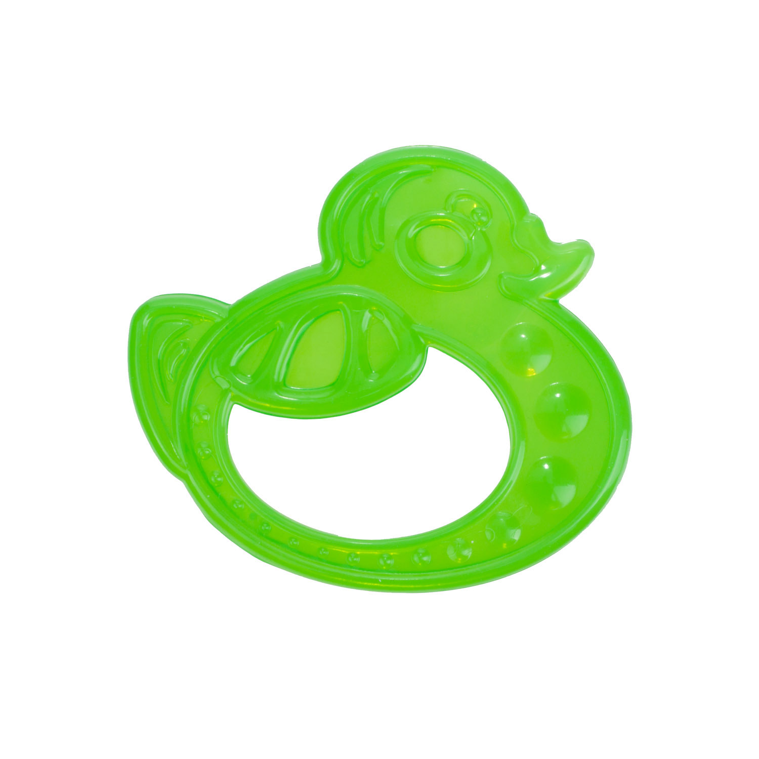 Canpol Babies elastická hryzačka kačica zelená