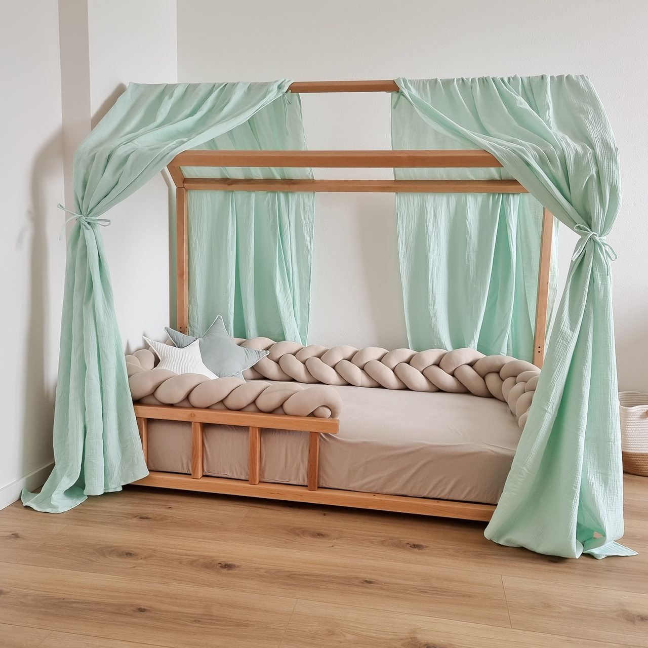 Mušelínový baldachýn na domčekovú posteľ (2 ks) Smart Bed