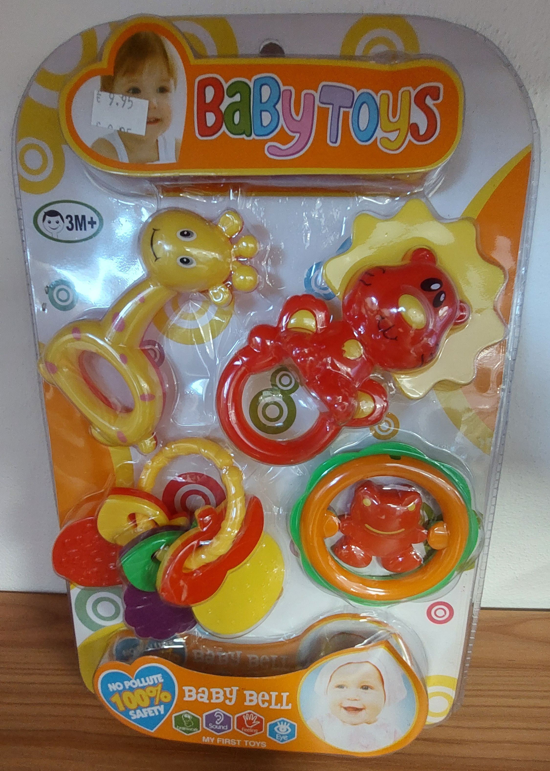 Baby Toys hrkálky a hryzátka 4ks