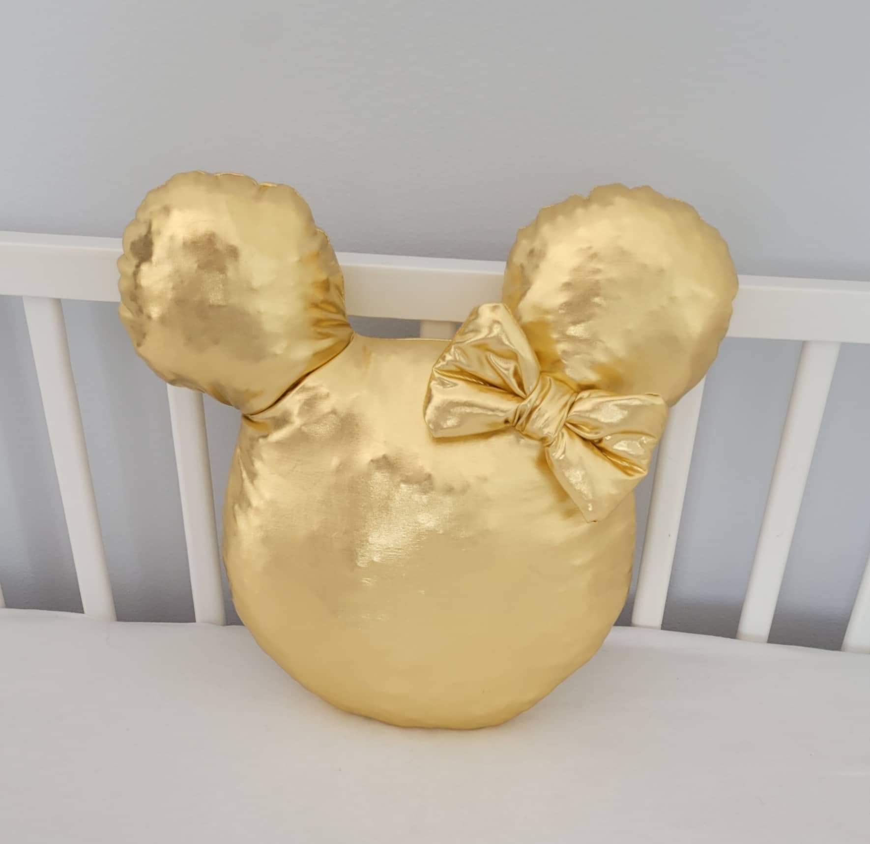 Handmade Mickey vankúšik zlatý
