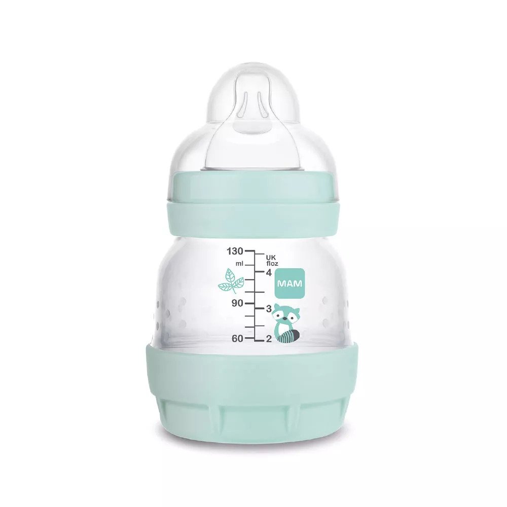 Mam Anti Colic 130ml+Start soothers Mixed colors plastová cumlíková fľaša mint