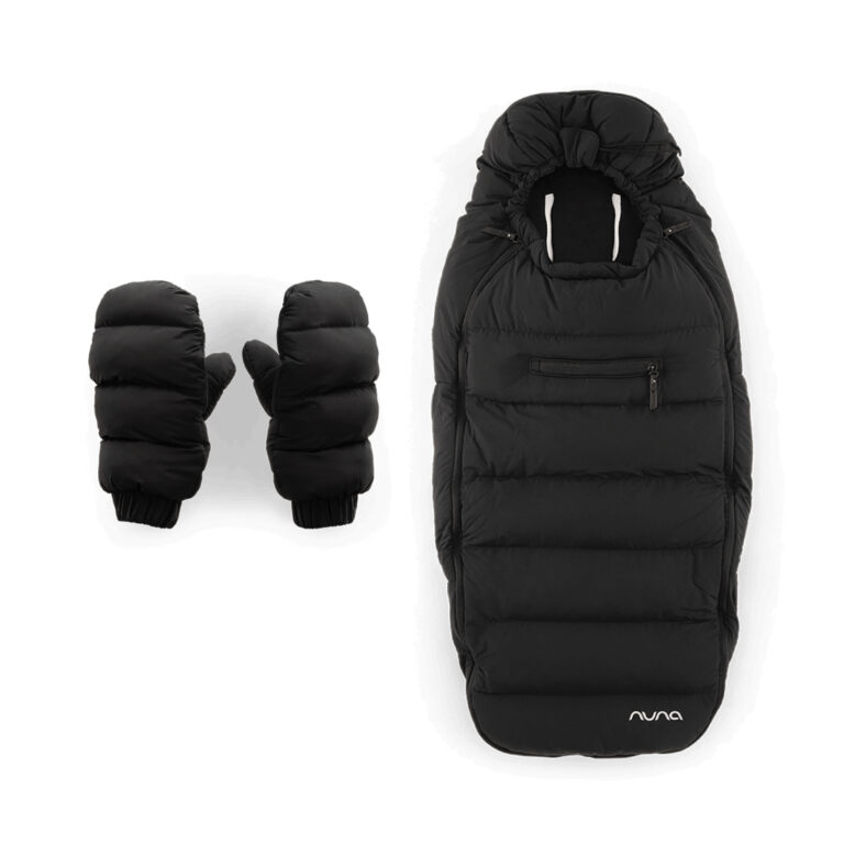 Nuna winter stroller set footmuff & gloves w/bag