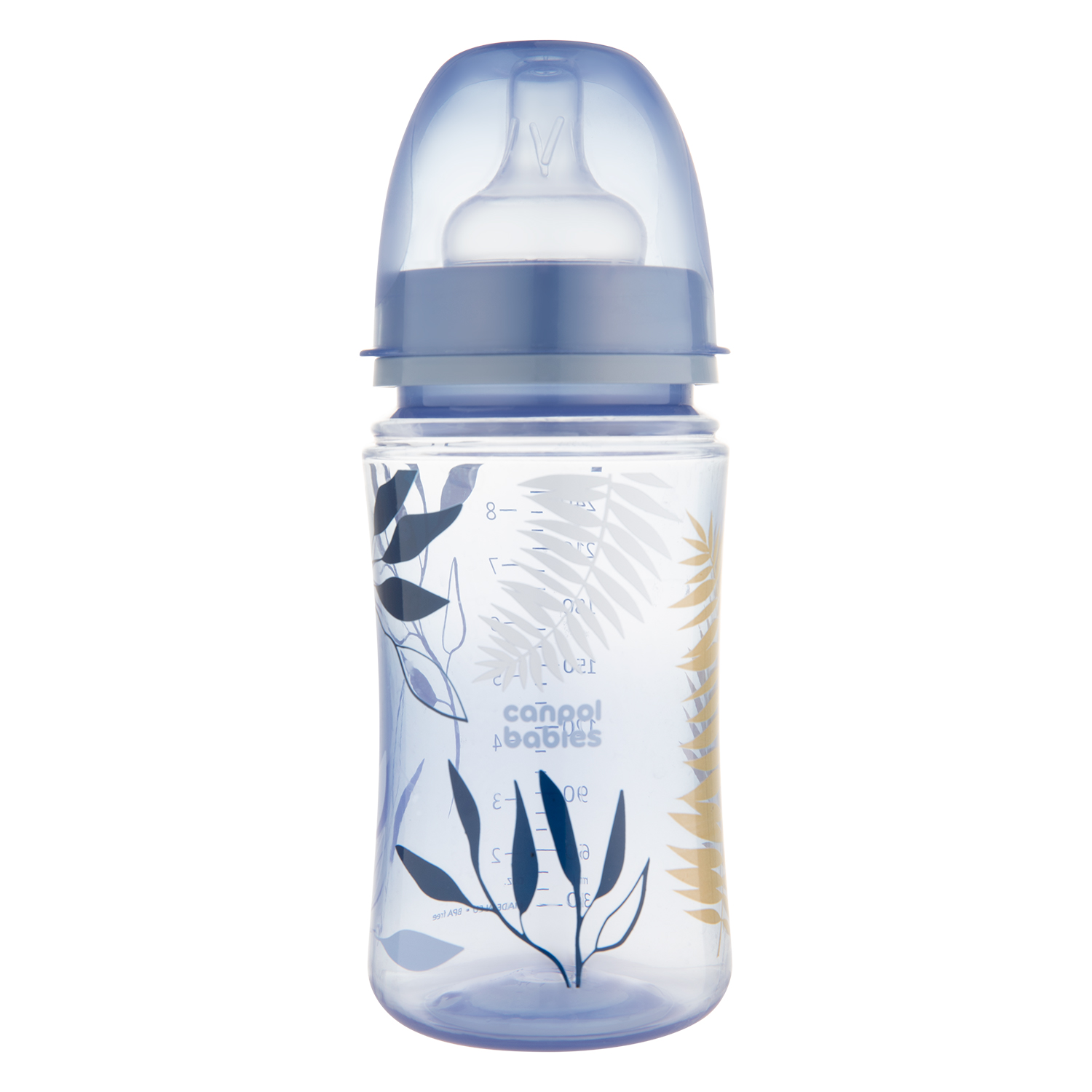 CANPOL BABIES Fľaša so širokým hrdlom ROYAL BABY 240ml blue
