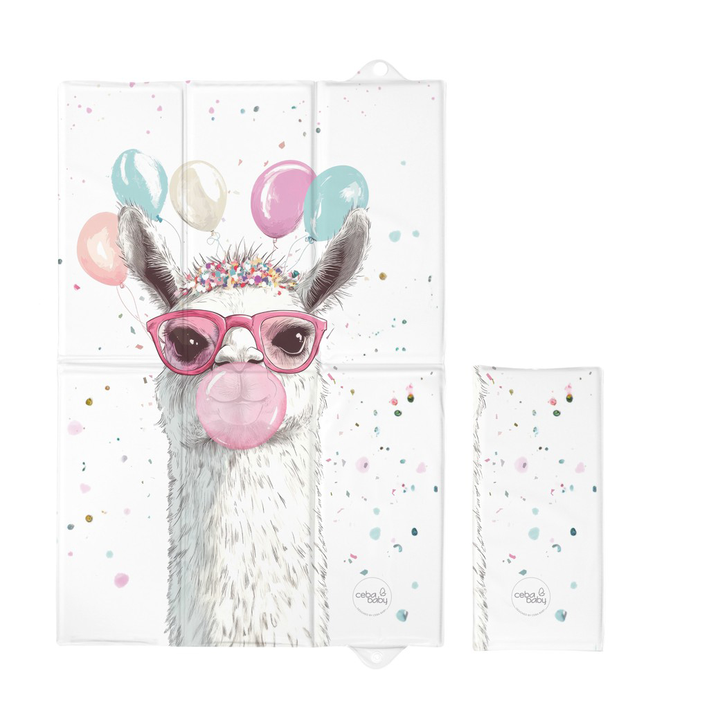 CEBA BABY Podložka prebaľovacia cestovná (60x40) Basic Crazy Lama