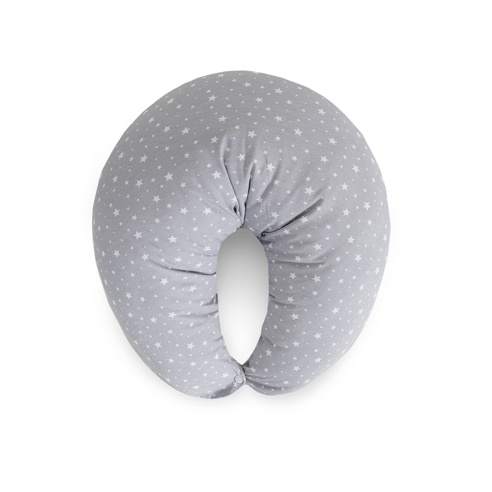 CEBA BABY Vankúš na dojčenie HUGGY (150x60x37) Basic Grey Stars