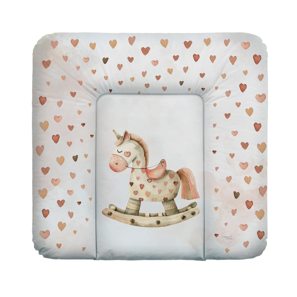 CEBA BABY Podložka prebaľovacia mäkká stredná (75x72) Basic Rocking Horse