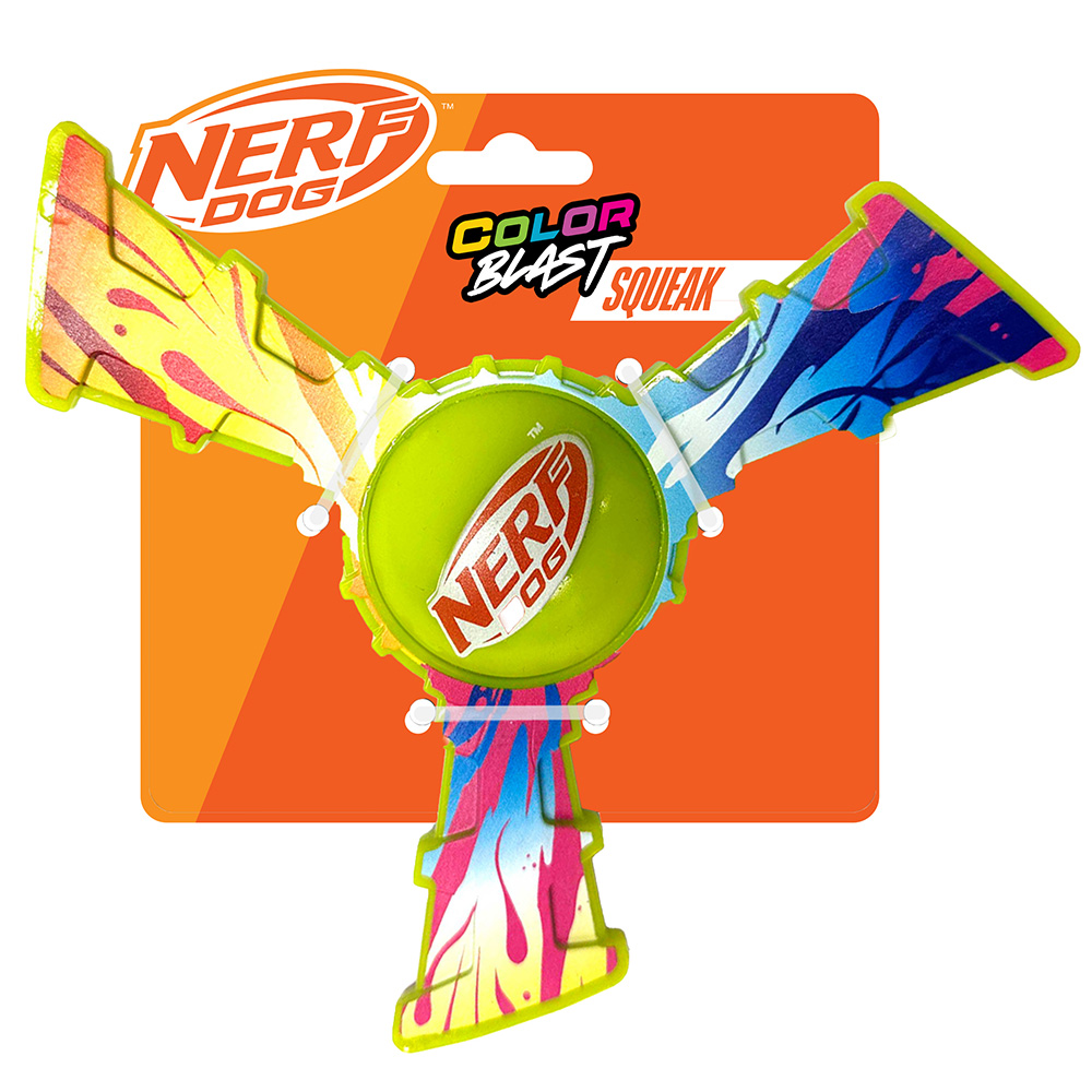 NERF DOG Hračka pre psov trojlietadlo s farebným úchopom 20 cm