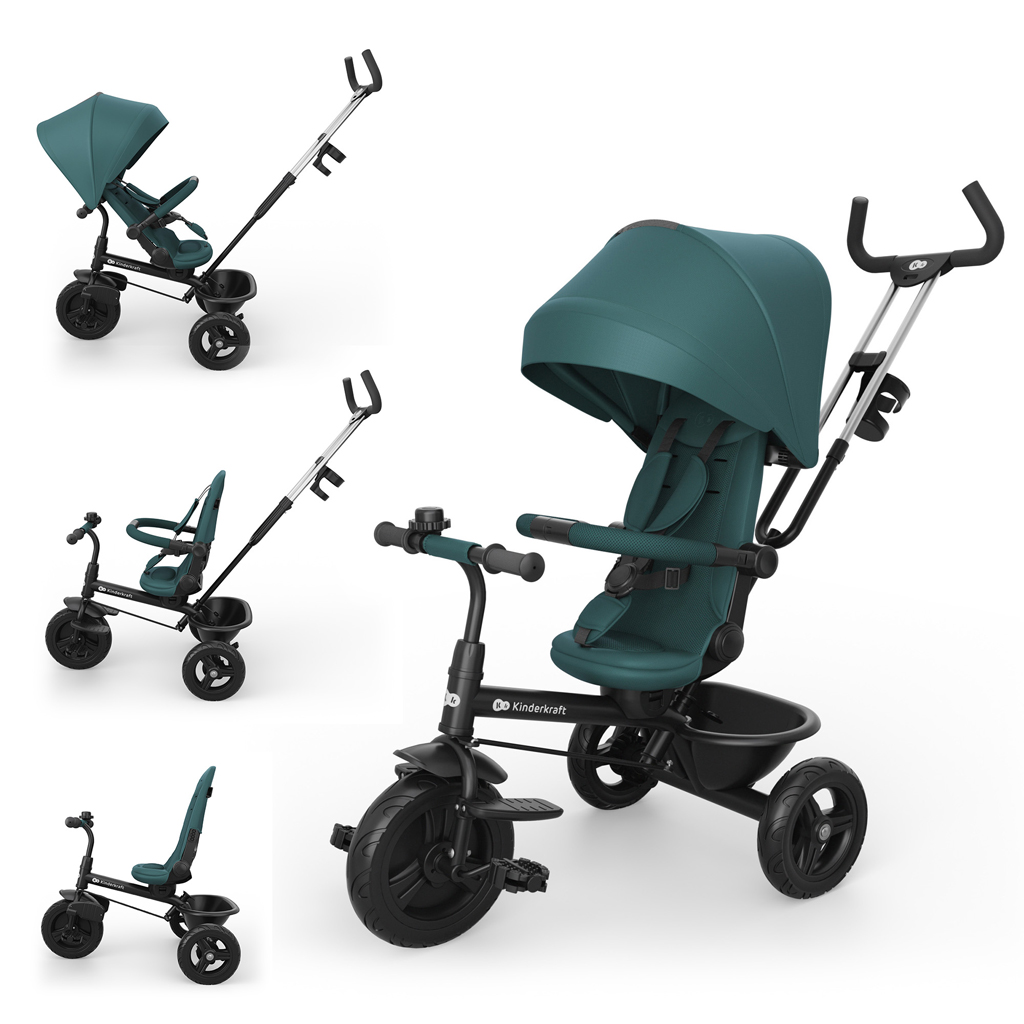 KINDERKRAFT Trojkolka Aston 2 Plus Green, 9m+