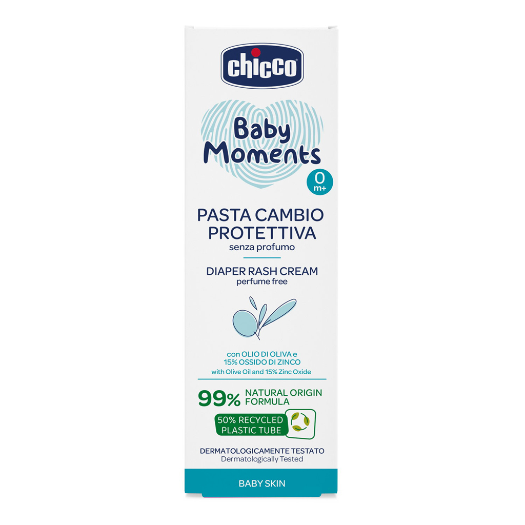 CHICCO Krém na detský zadoček so zinkom Baby Moments 100ml, 0m+