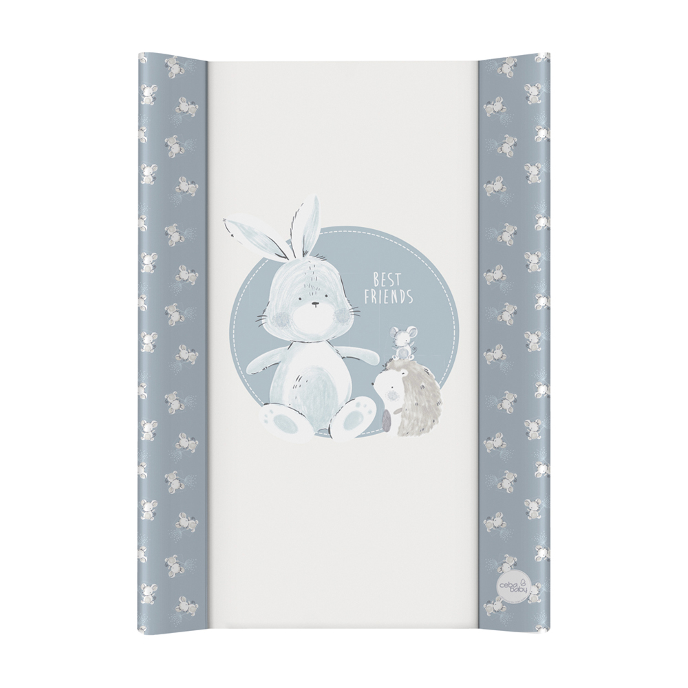 CEBA BABY Podložka prebaľovacia 2-hranná s pevnou doskou (50x70) Basic Friends