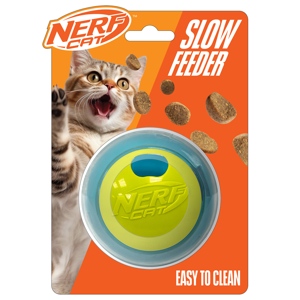 NERF CAT Hračka pre mačky loptička na maškrty 9 cm