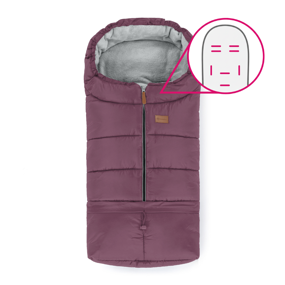 PETITE&MARS Fusak nastaviteľný 3v1 Jibot Horizontal Mysterious Plum