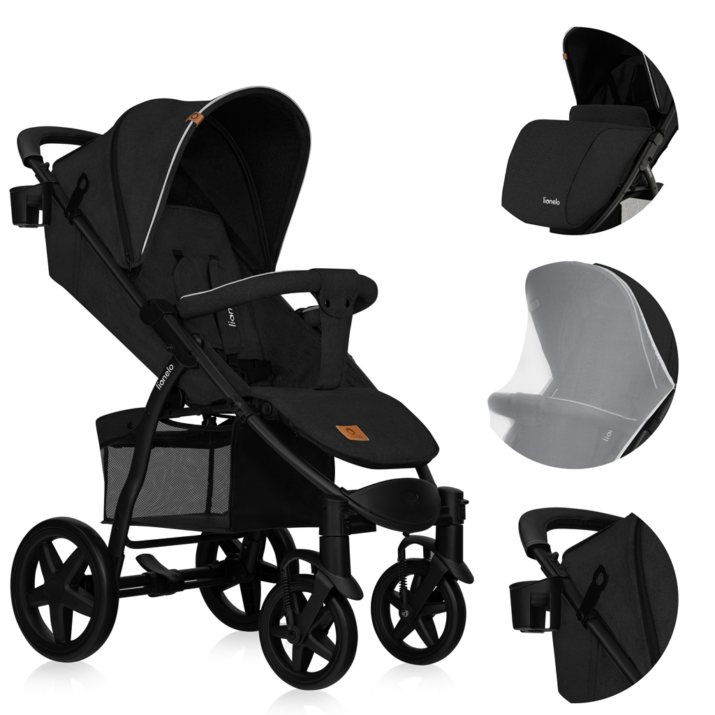 LIONELO Kočík športový Annet Plus Black Carbon