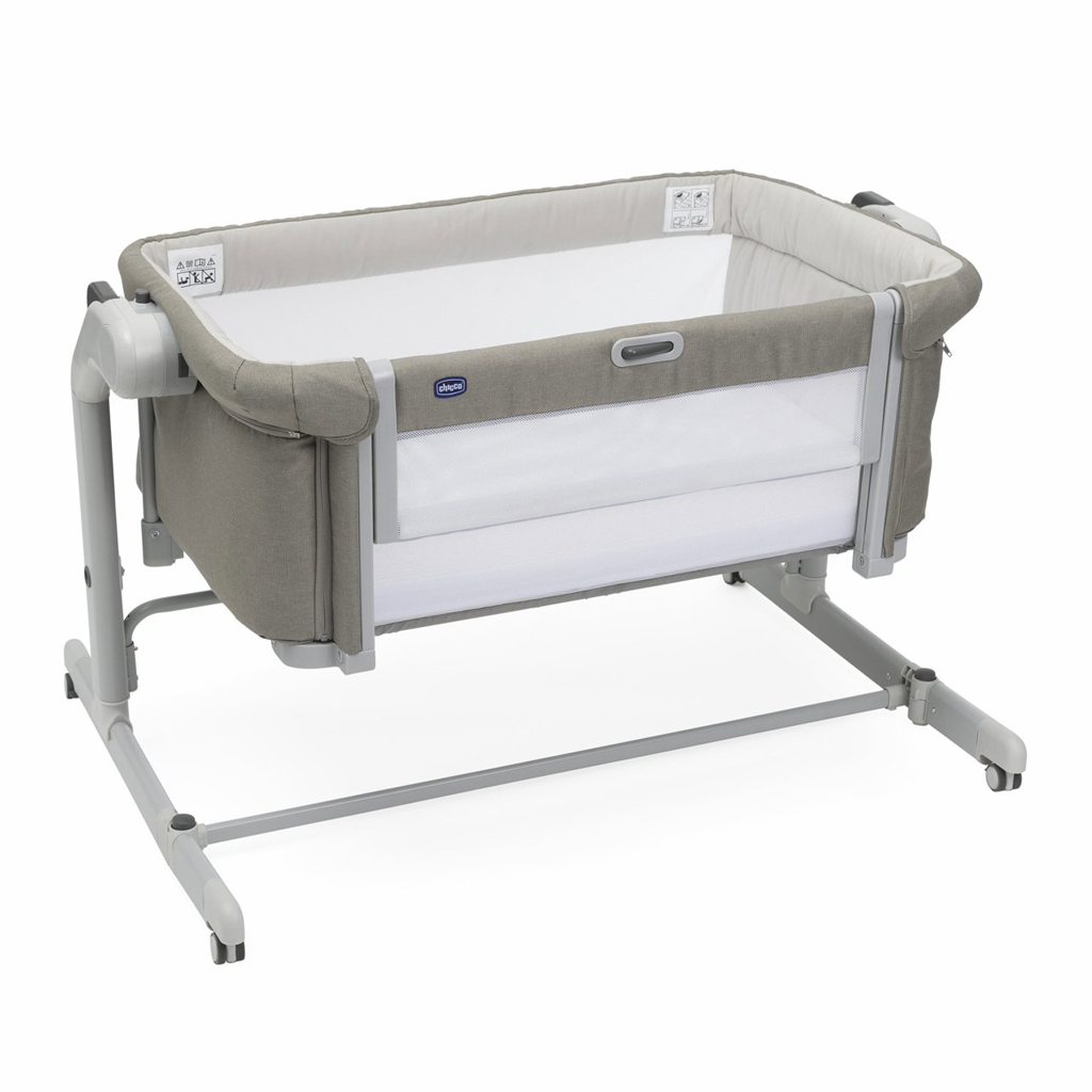 CHICCO Postieľka Next2Me Magic Evo - Desert Taupe