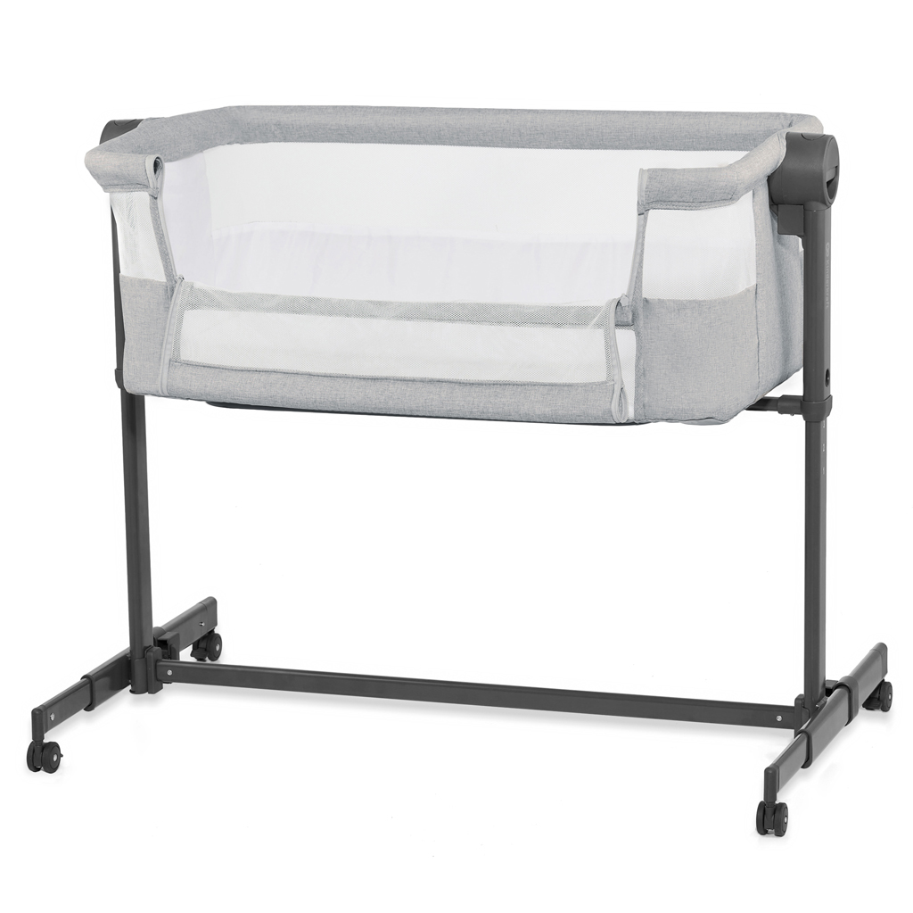 KINDERKRAFT Postieľka detská polohovateľná Nestee Up2 Light Grey