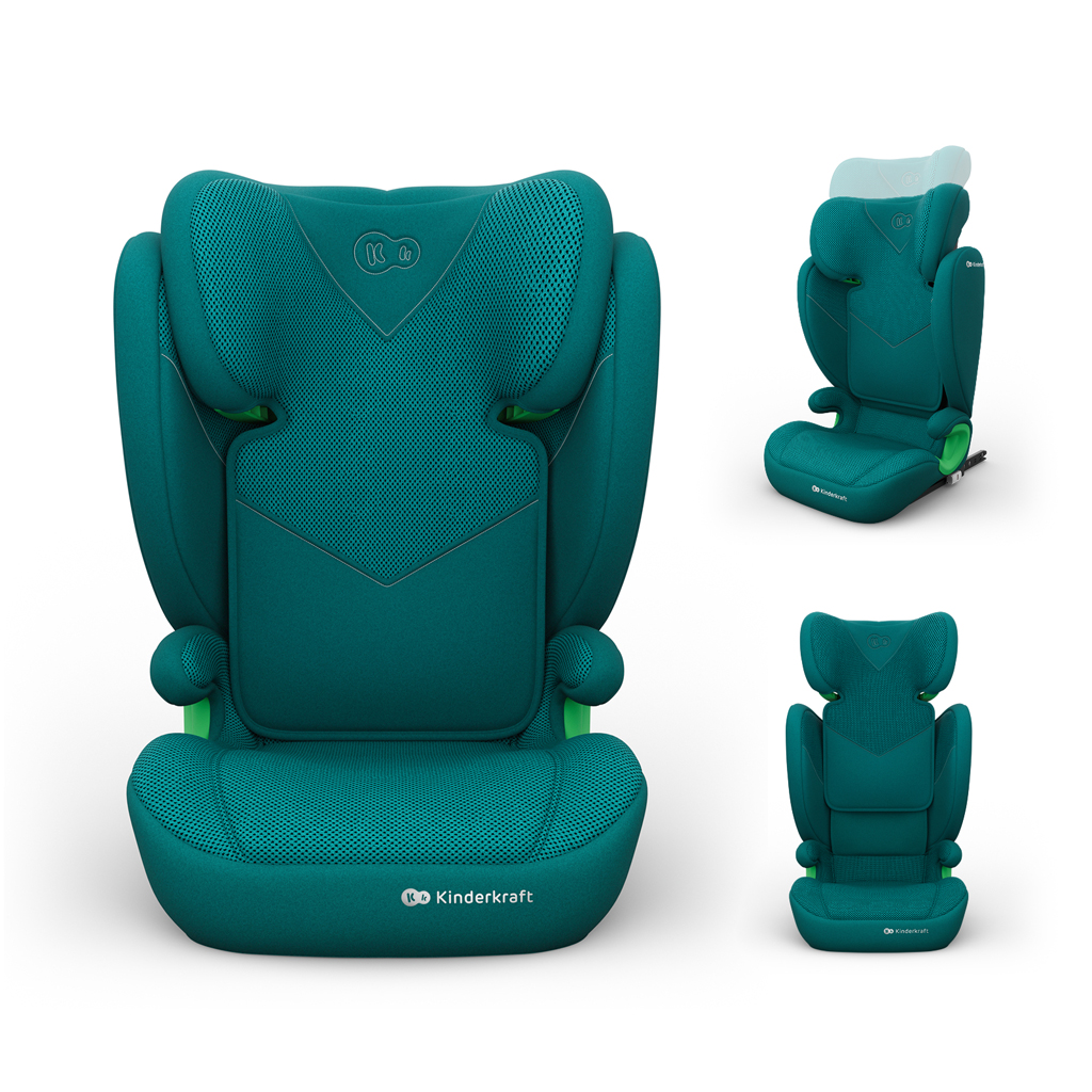 KINDERKRAFT Autosedačka Junior Fix 2 Plus (100-150 cm) Green