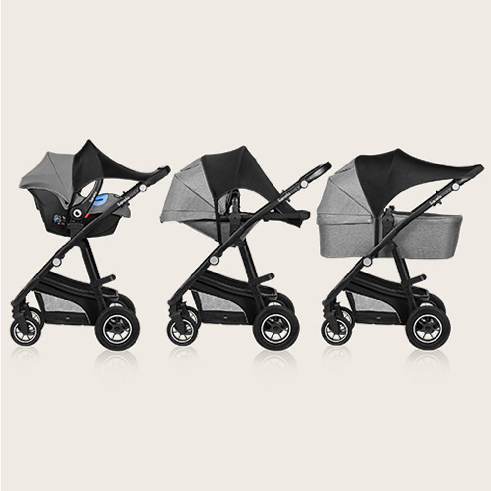 LIONELO Slnečná clona na kočík Stroller Sun Cover Black Carbon