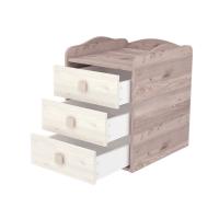 Viktória kombi postieľka 3-zásuvková s prebaľovacím pultom krémová