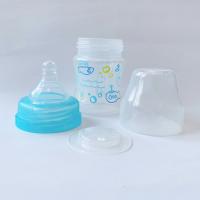 BabyOno Dojčenská antikoliková fľaša široké hrdlo modrá 120 ml