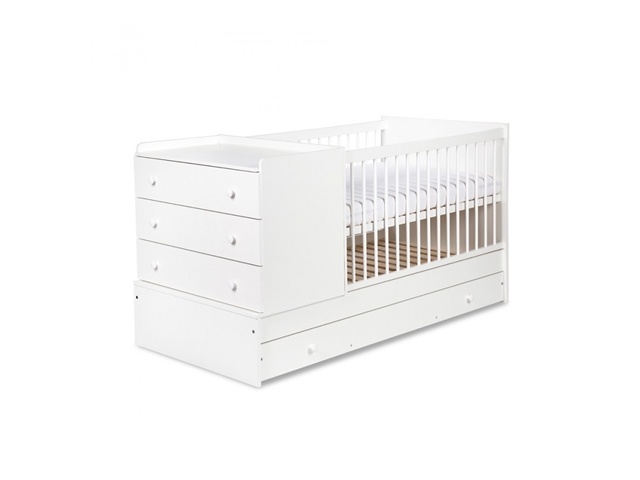 Klups Posteľ KOMPAKT biela 180×80cm