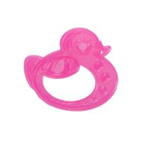 Canpol Babies elastická hryzačka kačica ružová