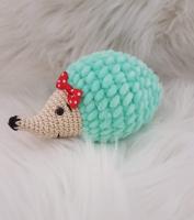 Handmade ručne háčkovaná hračka - ježko