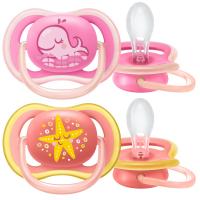 AVENT Cumlík Ultra air pastel 6-18m dievča 2 ks