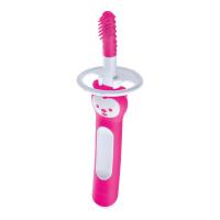 Mam Masážna zubná kefka od Massaging Brush na ústnu hygienu dieťaťa pink