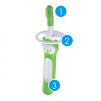 Mam Masážna zubná kefka od Massaging Brush na ústnu hygienu dieťaťa green