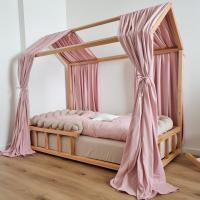Smart Bed Bavlnený baldachýn na domčekovú posteľ (2 ks) 