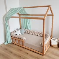 Smart Bed Mušelínový baldachýn na domčekovú posteľ (1 ks) 