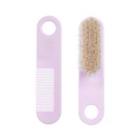 Canpol Kefka a hrebeň na vlásky z prírodných štetín RUŽOVÝ