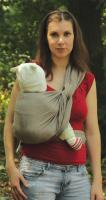Nandu Eco Baby šatka na nosenie detí grey-nude