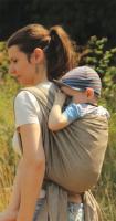 Nandu Eco Baby šatka na nosenie detí grey-nude