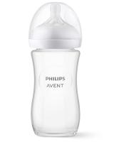 Philips AVENT Natural Response 1+ 240ml SCY933/01 sklenená cumlíková fľaša