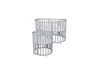 Detská rastúca postieľka 7v1 oval Grey