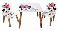 Disney Detský stôl so stoličkami Minnie Mouse