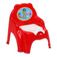 DOHÁNY 5065 červená stolička s nočníkom pre deti