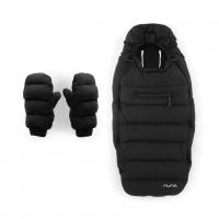 Nuna winter stroller set footmuff & gloves w/bag