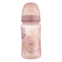 CANPOL BABIES Fľaša so širokým hrdlom ROYAL BABY 240ml pink