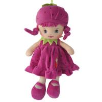 Bábika z textilu 25 cm pink