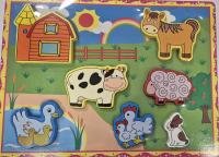 Drevené puzzle Domáce zvieratká 18m+
