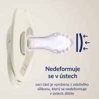 LOVI Cumlík silikónový dynamický PRIME 18m+ Coconut/Ivory