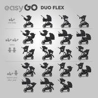 Easy Go Duoflex športový kočík pre dvojičky
