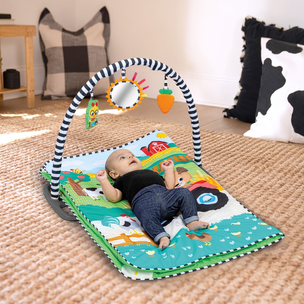 BABY EINSTEIN Deka na hranie s 3D farmou Busy Barnyard™ 0m+