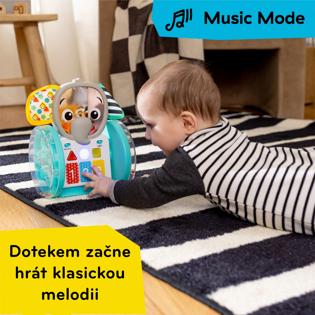 BABY EINSTEIN Hračka hudobná interaktívna Chase &amp; Tap Earl™ 6m+