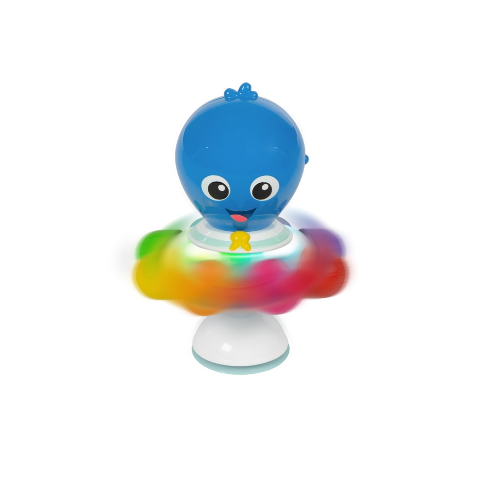 BABY EINSTEIN Hračka senzorická chobotnica s prísavkou Opus's Spin &amp; Sea™ 3m+