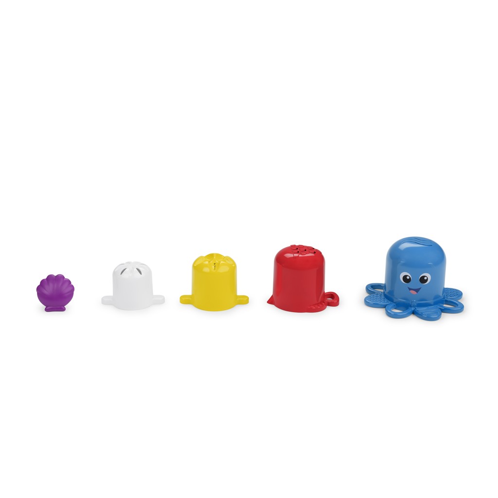 BABY EINSTEIN Poháriky stohovacie Opus's Stack &amp; Stream™ sada 5 ks 3m+