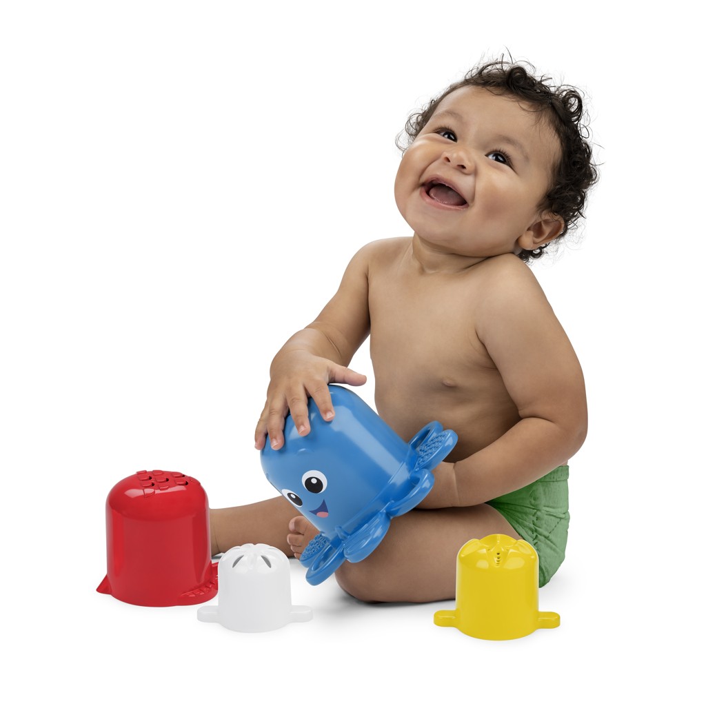 BABY EINSTEIN Poháriky stohovacie Opus's Stack &amp; Stream™ sada 5 ks 3m+
