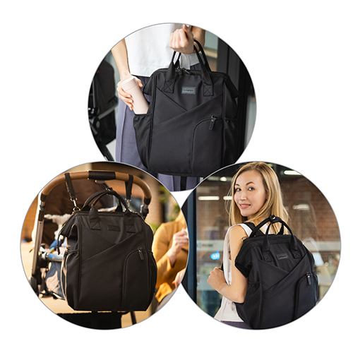 BABYONO Taška prebaľovacia/batoh Modern Style black